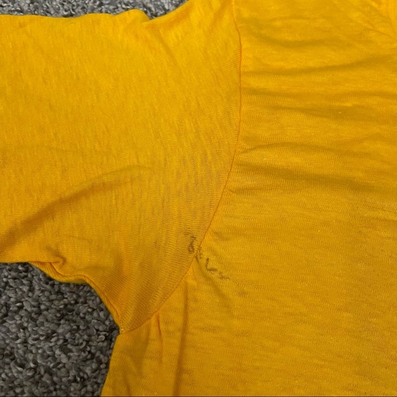 Vintage 70s Super Dad Print Hanes T-shirt Size Small - Picture 9 of 13